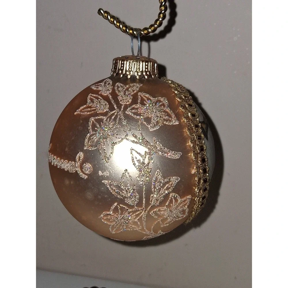 Vintage M.I. Hummel Germany Glass Christmas Ornament Angel with Trumpet 3.25